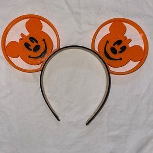 Never worn Halloween Mickey pumpkin ears